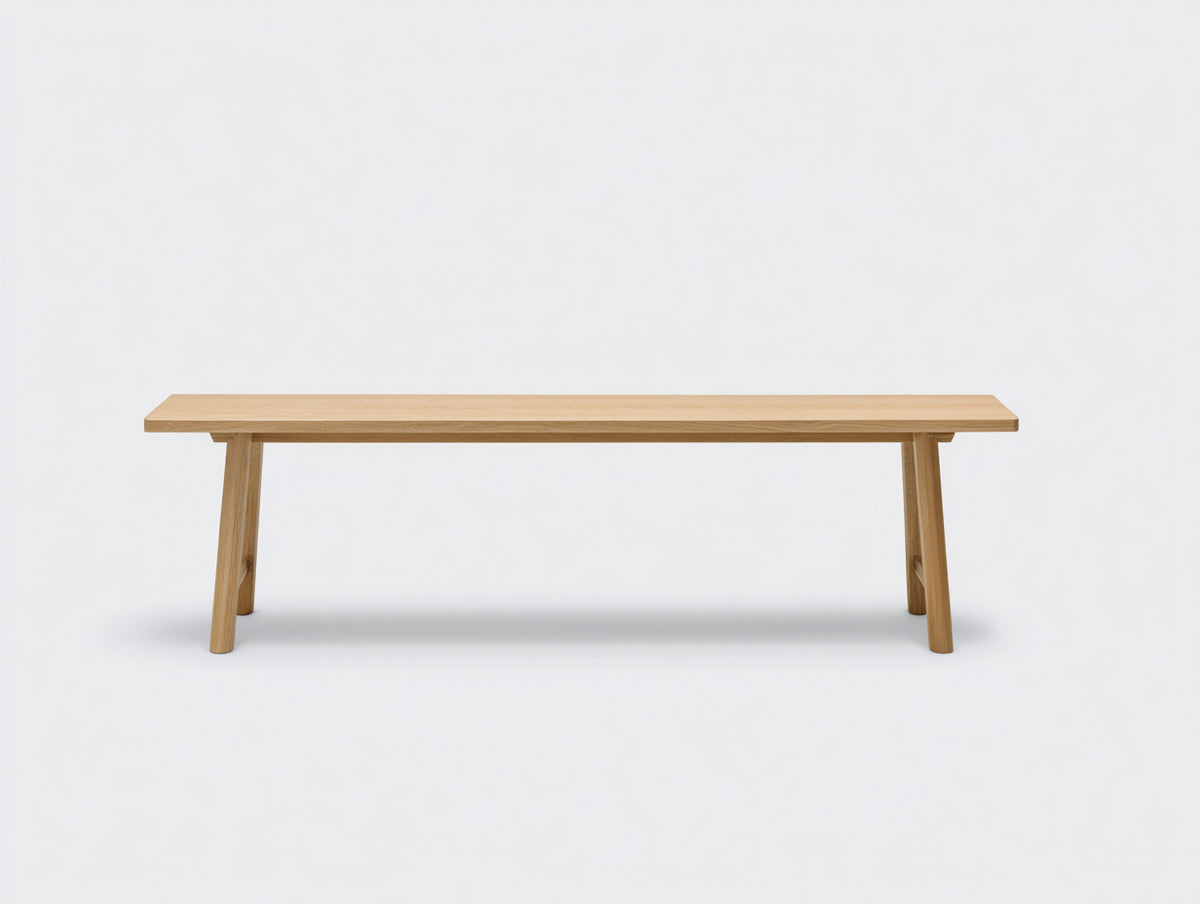 Banc 170×40×46 cm - bois chêne miel - assise spacieuse et support renforcé pour salle à manger