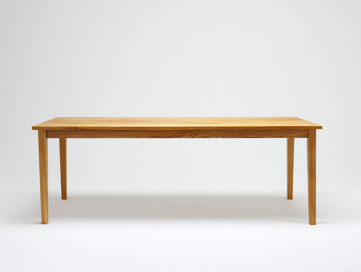 Banc 190×38×46 cm - bois chêne clair - assise rectangulaire et lignes naturelles pour salle à manger