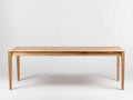 Banc 200×40×45 cm - chêne naturel - assise longue et structure épurée pour salle à manger