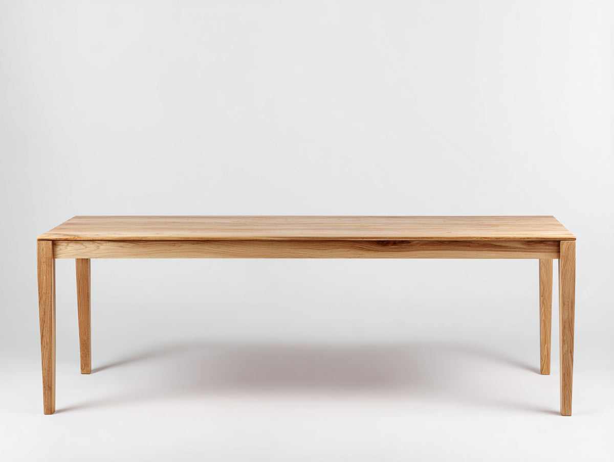 Banc 200×40×45 cm - chêne naturel - assise longue et structure épurée pour salle à manger