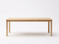 Banc 155×40×45 cm - bois blond - assise à rebord biseauté et piètement fin pour salle à manger
