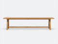 Banc 180×38×45 cm - chêne naturel clair - assise longue et lignes droites pour salle à manger