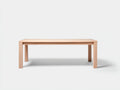 Banc 135×38×46 cm - bois naturel clair - cadre droit et pieds carrés pour salle à manger